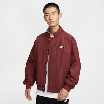 Nike Club Jackets Men s Dark Team Red Stand Collar Fleece lined Other XL