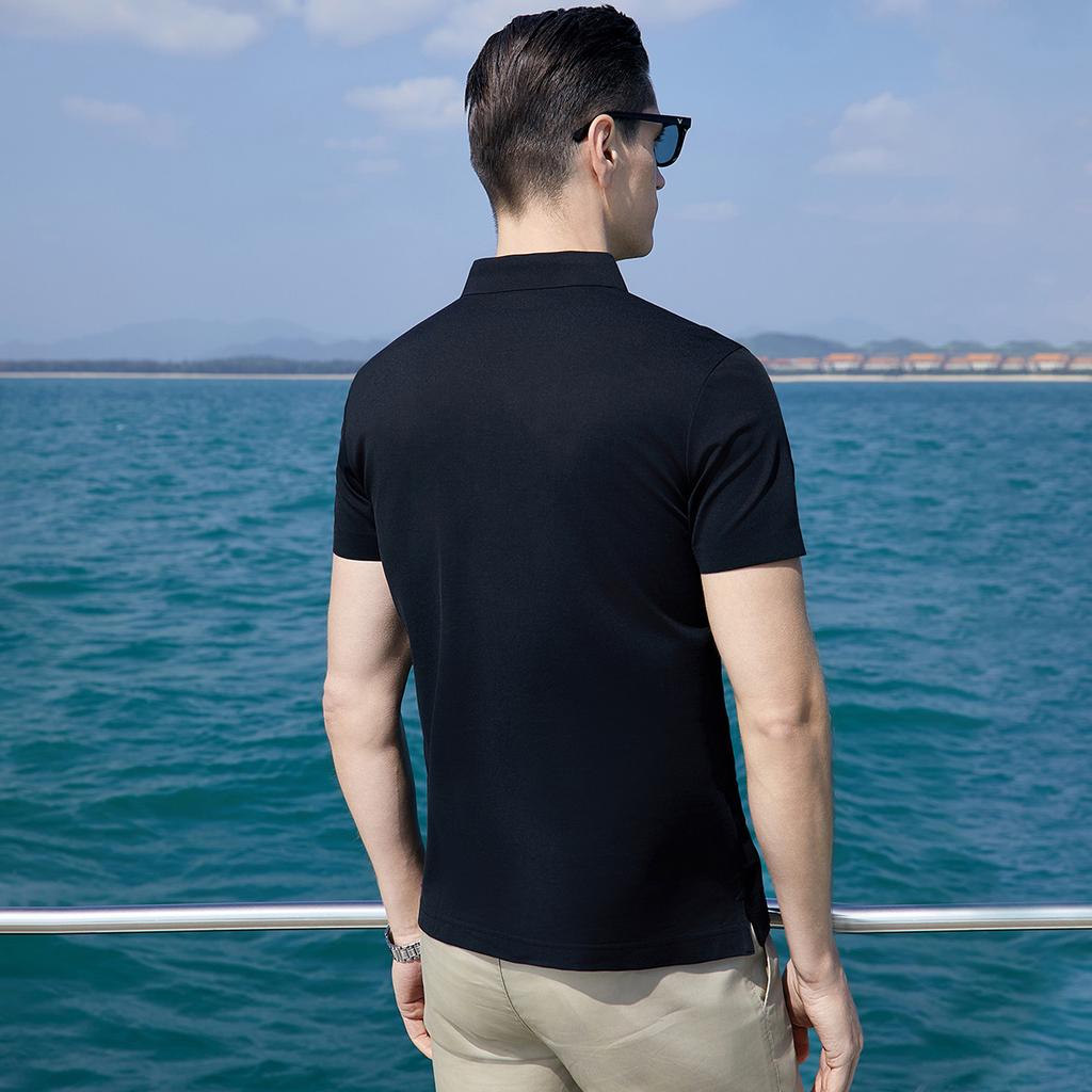 Business Collar Short-Sleeved Polo Shirt