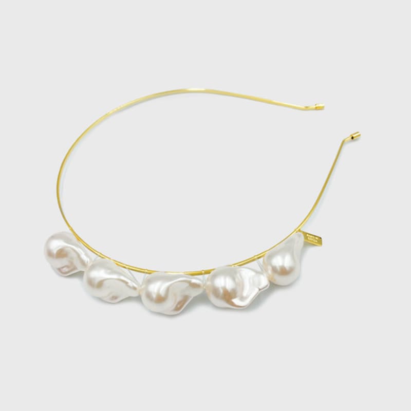 Jean Paul Clarisse Half Baroque Pearl Hairband JP-21-026HB