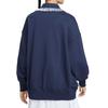 Nike Sportswear Solid Color Polo Loose Long Sleeve Knit Top Women Tops IO3848-410