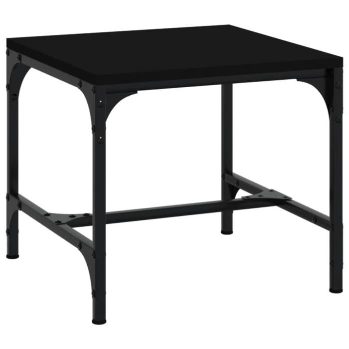 819402 vidaXL Table d'appoint Noir 40x40x35 cm Bois d'ingénierie