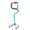 4 Pronged Base Walking Cane TPR Grip Aluminum Alloy Non Slip Quad Standing Stick for Indoor Outdoor