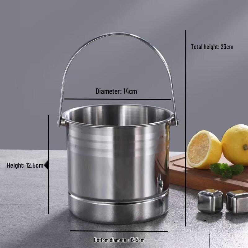 ZISIZ Коммерческое ведро для льда из нержавеющей стали