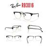 RB3016 EVERGLASSES GLÄNZEND SCHWARZ MIT LICHTFILTER Sonnenbrille Ray-Ban KLAR/BLAU