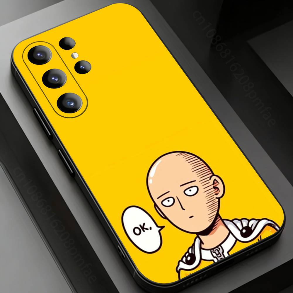

Anime One-P-Punch Man Phone Case For Samsung Galaxy S26,25,24,23,22,21,20Plus Ultra Samsung S25