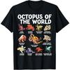 Oktopus der Welt Kawaii Arten von Oktopus Meerestier T-Shirt