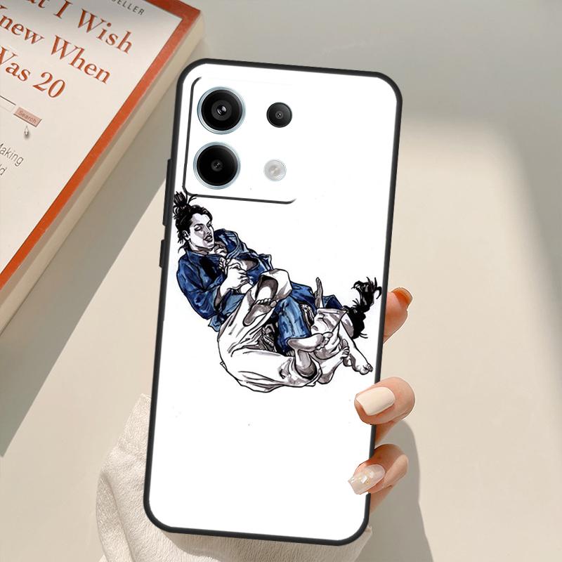 Japanese Martial Arts Judo Funda For Xiaomi Redmi Note 14 Pro 9 10 11 12 13 Pro 11S 12S Case For Redmi 14C 10C 12C 13C