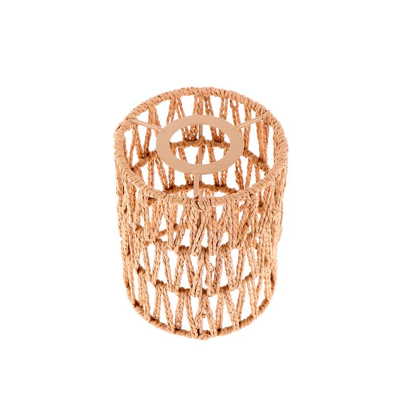 Boho Stil Handgewebte Wohndekor Deckenlampe Gewebter Lampenschirm Rattan Lampenschirm Pendellampe Pendellampe Schirm