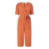 Womens/Ladies Polka Dot Relaxed Fit Jumpsuit