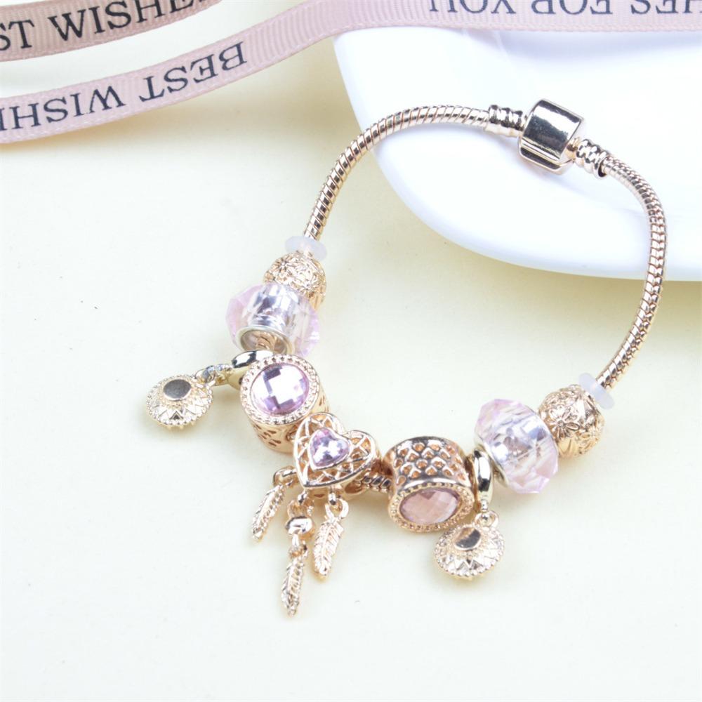 Beaded Bracelet Bangle Multi Element Stainless Steel Copper Alloy Open Spring Snake Bone Chain