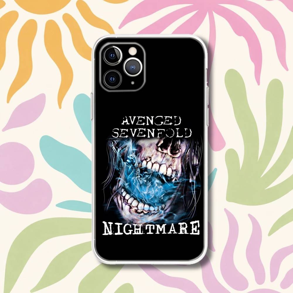 Coque de téléphone A7X A-Avenged S-Sevenfold Pour iPhone 17,16,15,11,12,14,13 Pro Max Plus Mini X,XS,XR,7,16E Air Transparent Fundas