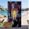 Asciugamano da Spiaggia con Stampa Calcio Aston Villa, Asciugamano Grande Morbido ad Asciugatura Rapida per Spiaggia Campeggio Nuoto