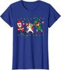 Dabbing Santa Elf Unicorn Christmas Costume Squad Kids Boys Unisex Xmas Gifts TShirt Funny DabbingElf Family Matching Tee Tops