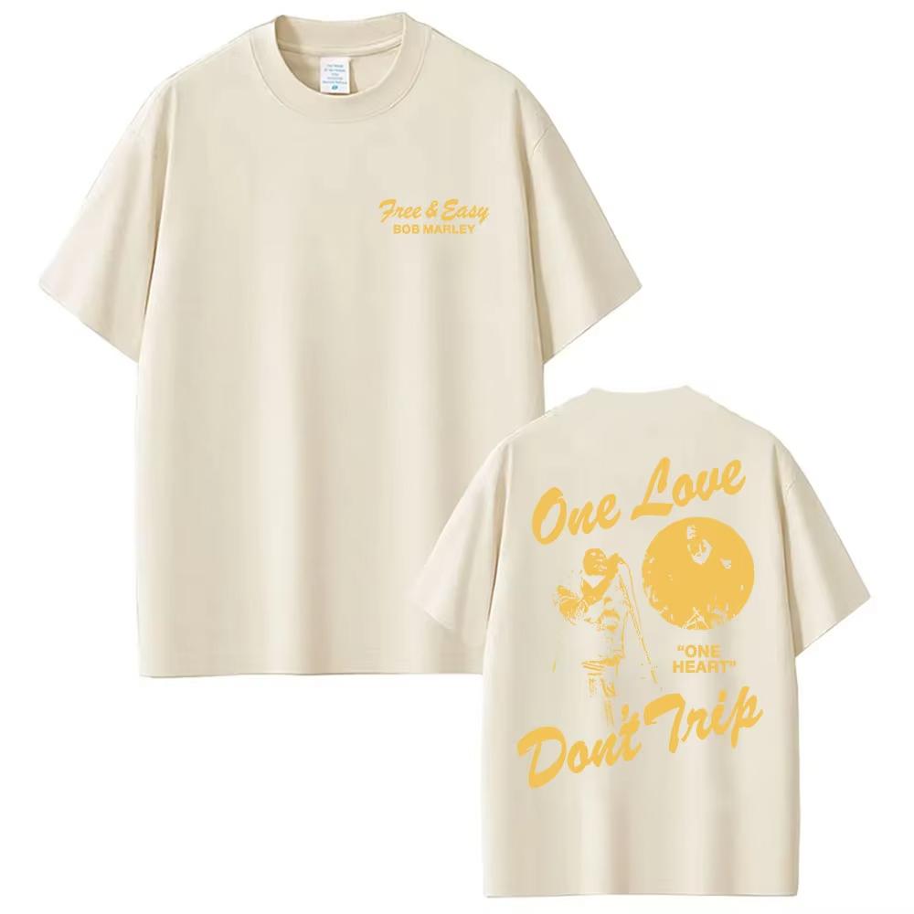 

Vintage Bob Marley One Love Album 2026 Merch T Shirt Unisex Women Gothic Hip Hop Short Sleeve Tshirts Y2k Harajuku Clothing TShirt M