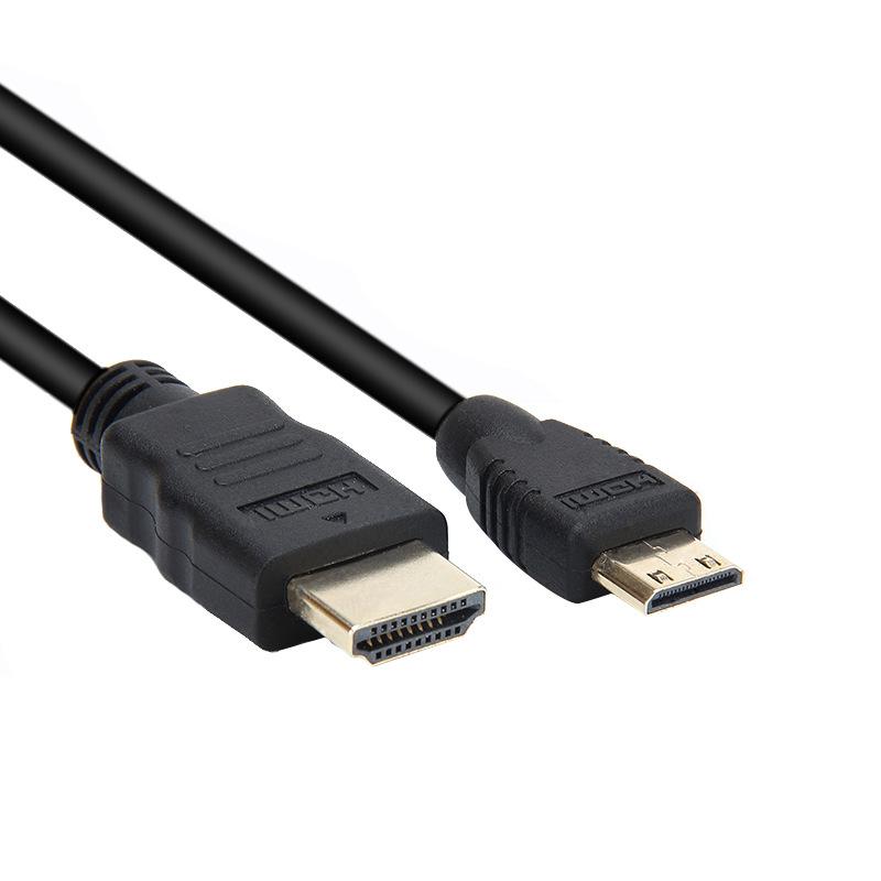 Mini HDMI-compatible To HDMI Cable 1080p 3D Gold Plated Plug For Monitor Tablet Camera DV Graphics Card HDTV Display Projection
