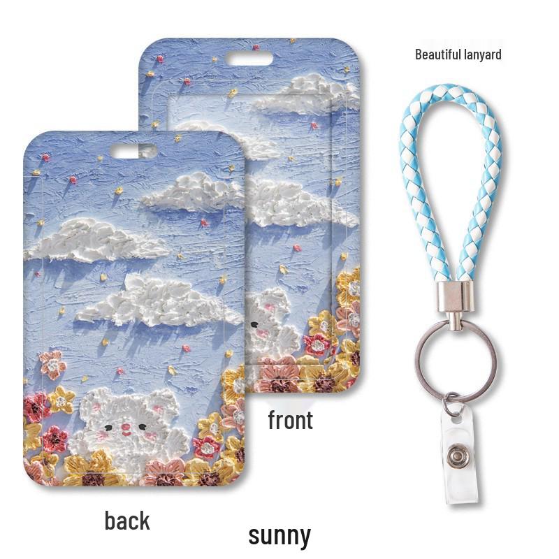 Youhe 7228 Creative Slide Cover ID and Card Holder with Lanyard