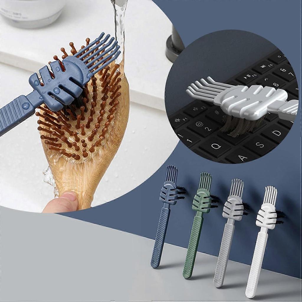 Comb Cleaning Brush Simple Hollow Air Bag Cleaning Brush Curl Hair Massage Cleaning Brush Cleaning Artifact Comb Cleaning Claw (Green)