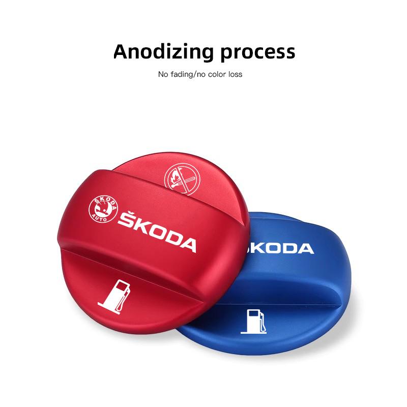 2025 Hot Car  Fuel Tank Cap Protection Cover Accessories For Skoda Octavia Superb Rapid Kodiaq Karoq Fabia Kamiq Enyaq Yeti