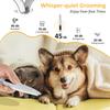 Pet Dog Paw Trimmer with LED Light USB Rechargeable Pet Grooming Clippers Portable Dogs Hair Clippers Low Noise Grooming Tool