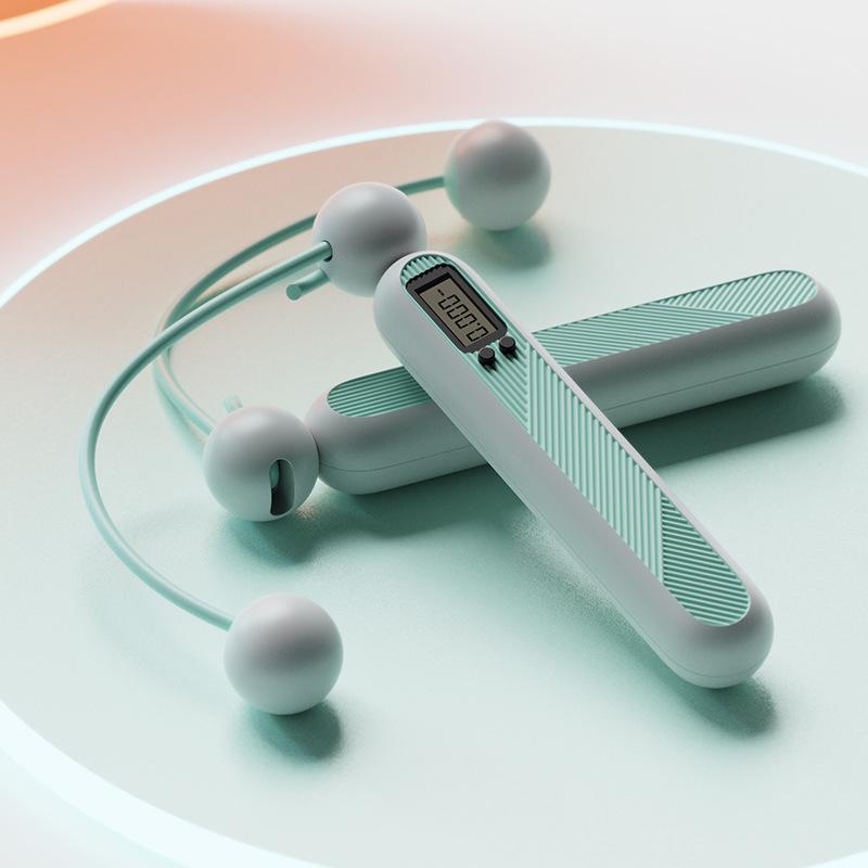 New Jump Rope Ropeless Ball Electronic Counting Jumping Rope Exercise Skipping Rope for Home Gym Workout Fitness Equipment