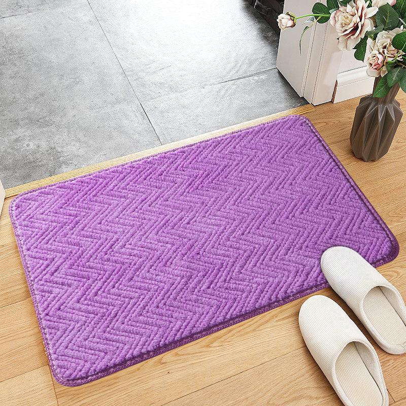 Super Absorbent Corduroy Bathroom Floor Mats Non-slip Bathroom Household Bathroom Mats Bedroom Door Mats Home Decoration