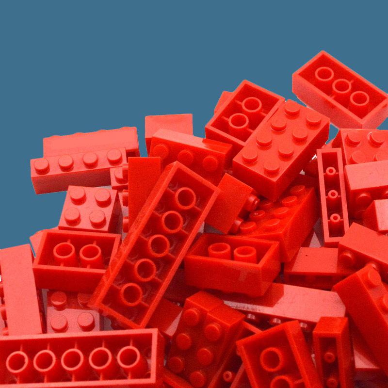 104Pcs Mixed Thick Figure Building Blocks 12 Size 16 Colors MOC Bricks Creative Toys for Children 6-12y