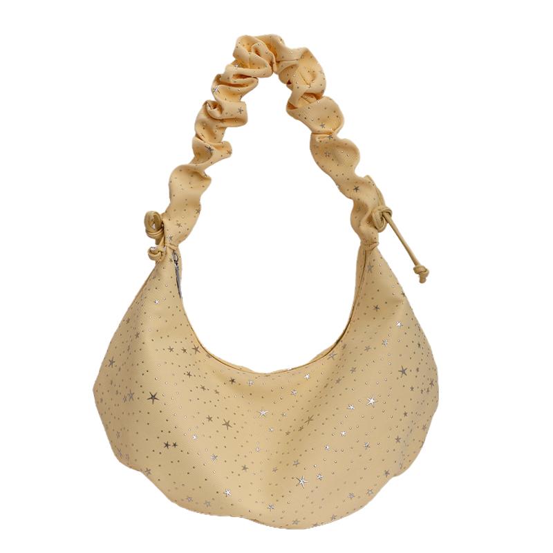 

New Ladies Underarm Bag Simple Shoulder Crossbody Bag Women s Star Sequin Dumpling Shape Fashionable Women s Handbag