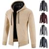 Men's Zip Up Hooded Jacket Long Sleeve Casual Outdoor Fashion Coat