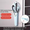 Multifunctional Kitchen Scissors with Magnetic Holder - Detachable Stainless Steel Food Scissors, Ergonomic Handles