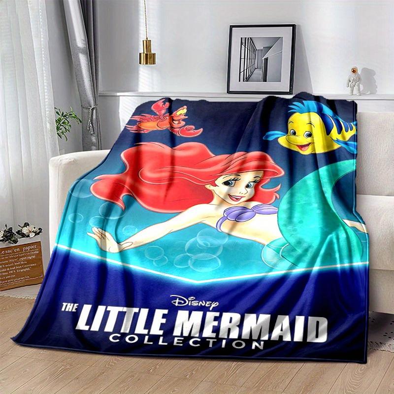1pc, Disney The Little Mermaid Collection Ariel's Enchanted Journey Blanket Home Decor, Couch Cover, Outdoor Use, Travel, Camping, Car