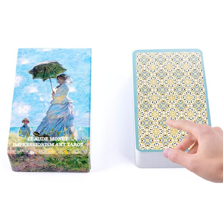 Clau de Monet per Arte Impressionista Tarot 78 Carte Gioco da Tavolo Poker Fato Famiglia Par