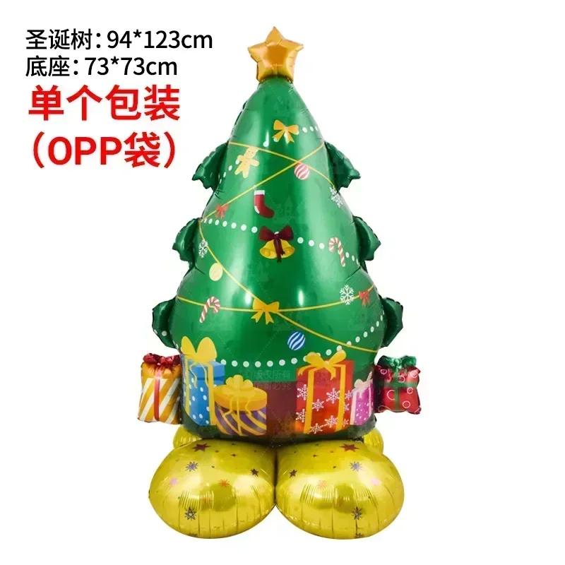 Große Weihnachtsballons Weihnachtsmann Schneemann Elch Strumpf Folienballon Weihnachtsdekorationen für Zuhause Navidad Neu