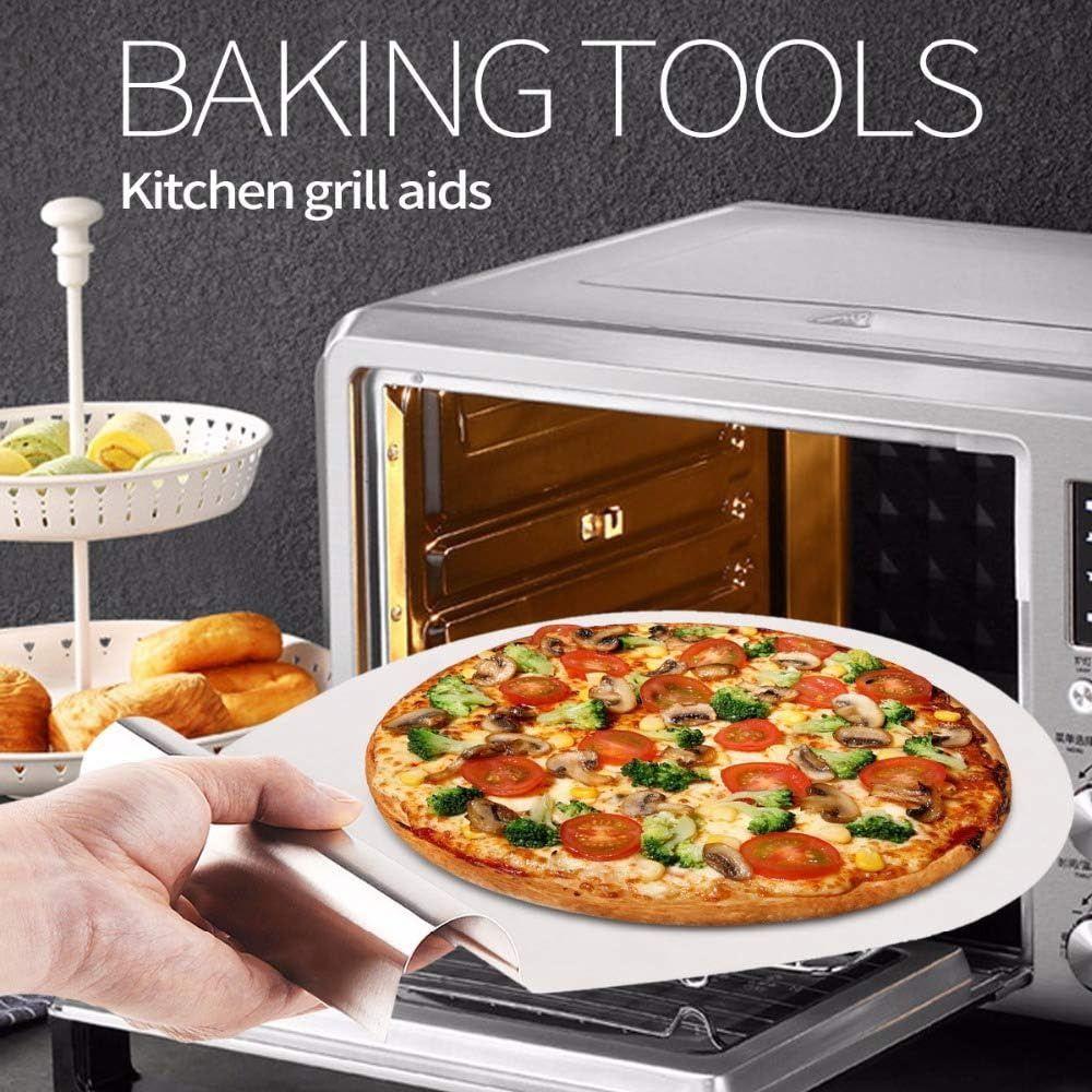 Heavy Duty Pizza Transfer Shovel Silver Baking Shovel Paddle Cake Tray Spatula  Baking Tools