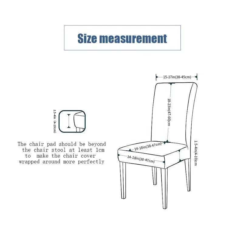 Aksamitna Tkanina Miękkie Pokrowce na Krzesła Elastyczne Grube Pokrowce na Krzesła do Jadalni Pokrowce Ochronne Pokrowiec na Krzesło Kuchenne