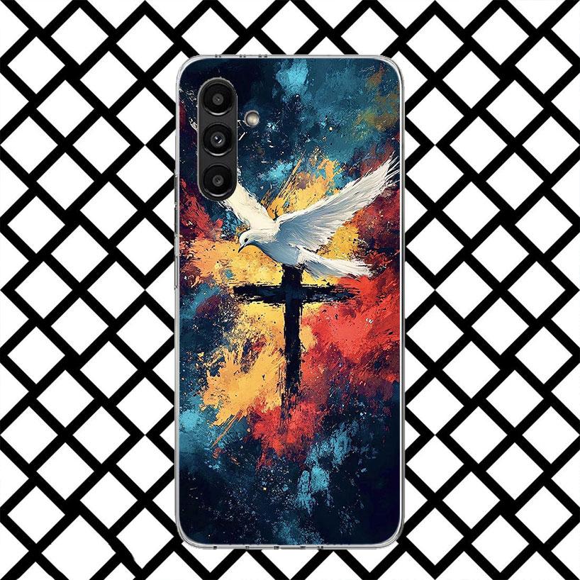 Jesus Bible Phone Case for Samsung Galaxy A17 A37 A57 A16 A26 A36 A56 A15 A25 A35 A55 A14 A24 A34 A54 A13 A23 A33 A53 Galaxy A17