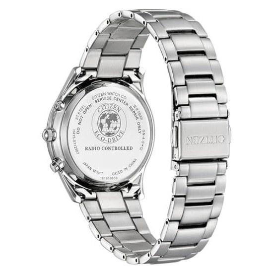Montre bracelet Citizen Collection Simple Adjust Eco-Drive montre radiocommandée modèle fin AS1060-54E homme.
