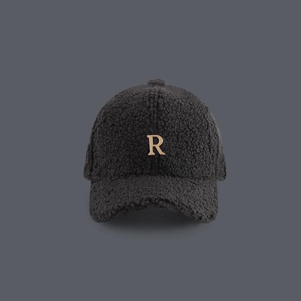 Baseball Cap Winter Hat For Women Men Unisex Letter Metal Logo Imitation Cashmere Keep Warm Simple Casual Winter Caps New Velvet