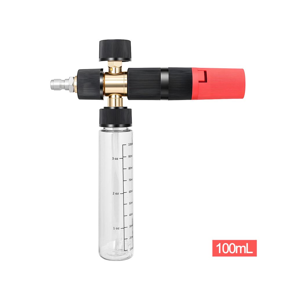 

100ml High Pressure Foam Spray Bottle - 1/4 Quick Connect Adjustable Snow Foam Lance for Car Detailing & Washing