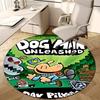 1pc DogMan2 Design Printed Area Round Carpet for Bedroom Living Room Home Decor Rugs Mat Non Slip Mat Rug for Bedside