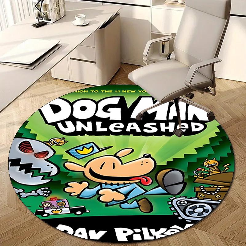 1pc DogMan2 Design Printed Area Round Carpet for Bedroom Living Room Home Decor Rugs Mat Non Slip Mat Rug for Bedside
