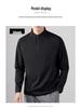 2026 Spring Men's Seamless Half-Zip Long-Sleeve Base Layer Shirt - Outdoor Casual Sports Top