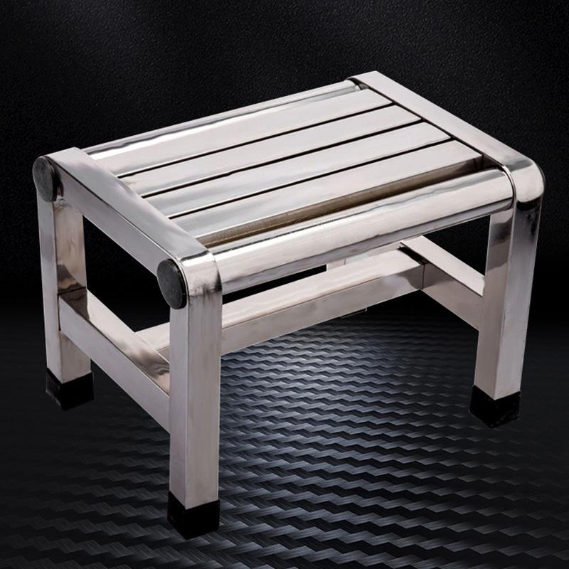 Stainless Steel Waterproof Non-slip Bathroom Stool for Shower & Vegetable Picking