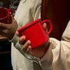 Busy Homemade Classic High-End Sense Positive Red New Year'S Simple Water Cup Coffee Cup Gift Box