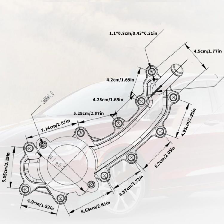 Engine Coolant Water Outlet Tube for 11-20 300 2013-20 1500 3.6L Car Thermostat Housing Water Outlet