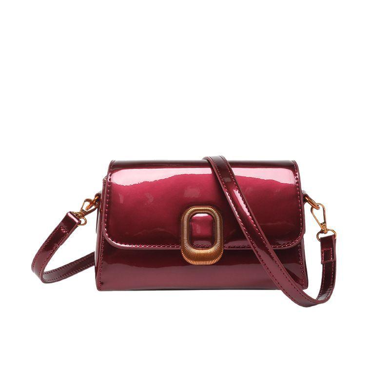 2025 New Korean Foreign Style Handbag Fashionable Texture Solid Color Handbag Small Square Bag Crossbody Bag Casual Shoulder Bag