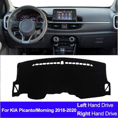 עבור KIA פיקנטו מורנינג 2018 LHD RHD רכב אוטומטי כיסוי פנימי לדשבורד שטיחון שטיח 2 שכבות מגן שמש אוטומטי