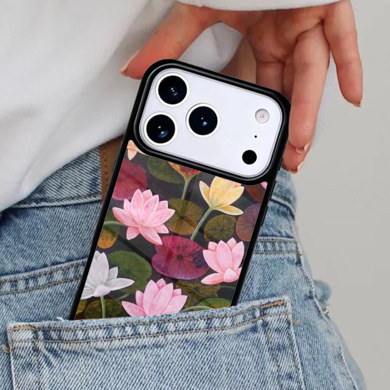 

Lotus Flower soft Phone Case for iPhone 17ProMax 12 13 14 15 16e 17 Pro Max Plus Air Cover iPhone 14 Pro Max