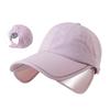Wide Brim Retractable Sun Hat Quick Dry Sports Cap Casual Sunscreen Baseball Hat  Women/Men