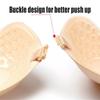 1 Pair Upgraded Breathable Adhesive Bra Invisible Backless Strapless Adhesive Gathering Bra for Women, Nude and Black