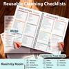 ADHD Cleaning Planner for Adults and Teens - Daily, Weekly & Monthly Cleaning Schedule & Checklist - Reble Household Chore Organizer with DIY
